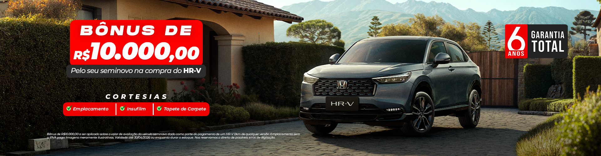 bônus_10_mil_troca_HR-V_usado